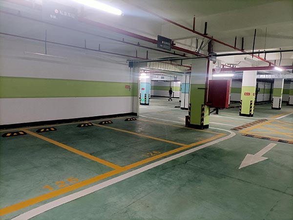 横县小区划线
